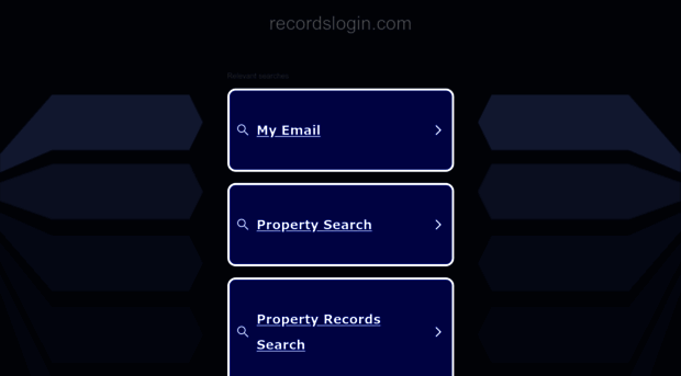 recordslogin.com