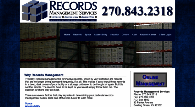 recordsmanagementservices.com