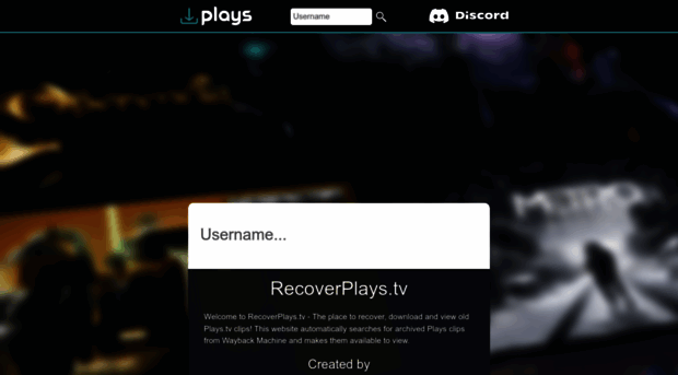 recoverplays.tv