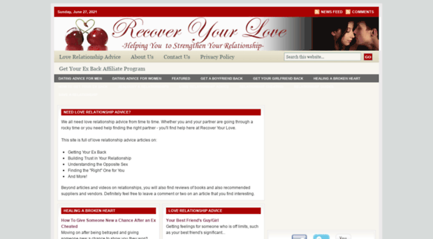 recoveryourlove.com