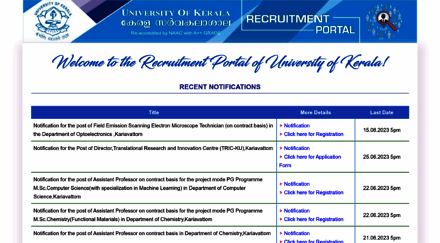 recruit.keralauniversity.ac.in