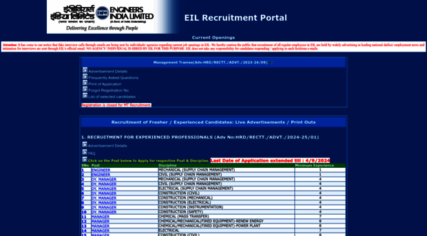 recruitment.eil.co.in