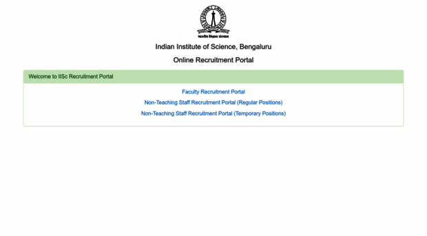 recruitment.iisc.ac.in