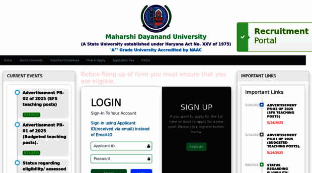 recruitment.mdu.ac.in