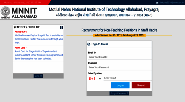 recruitment.mnnit.ac.in