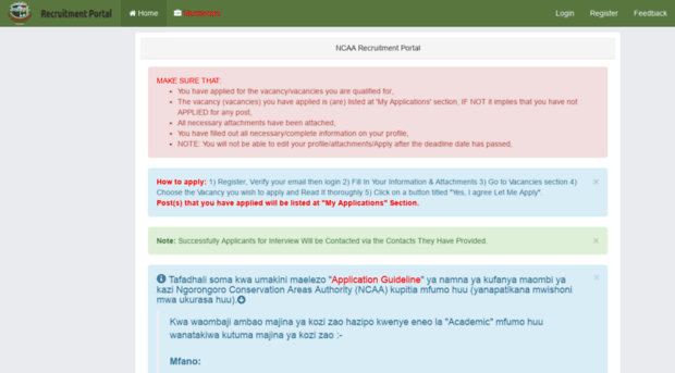 recruitment.ncaa.go.tz