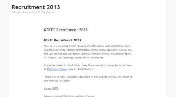 recruitment2013.co.in
