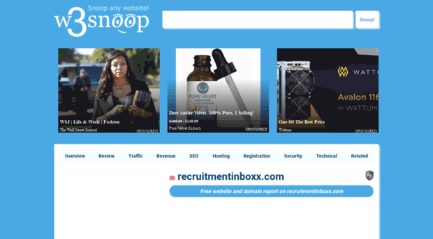 recruitmentinboxx.com.w3snoop.com