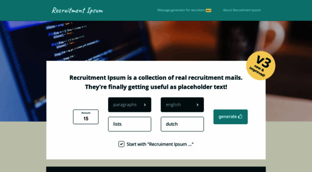 recruitmentipsum.com