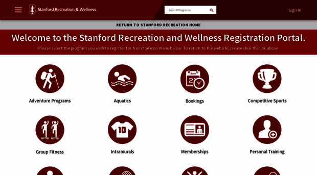 recwell.stanford.edu