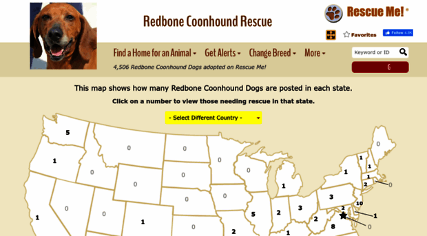 redbonecoonhound.rescueme.org