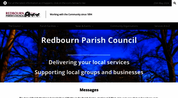 redbournparishcouncil.gov.uk