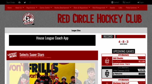 redcirclehockeyclub.com