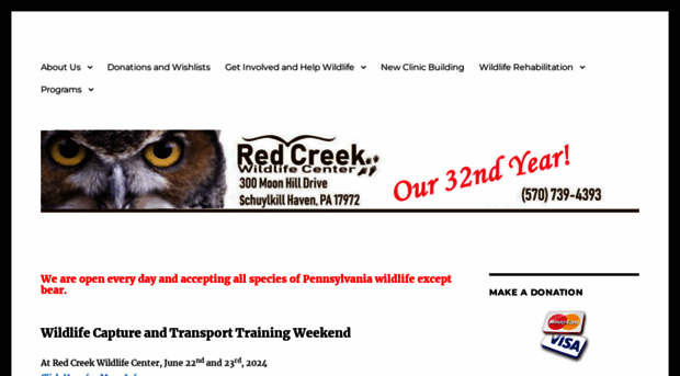 redcreekwildlifecenter.com