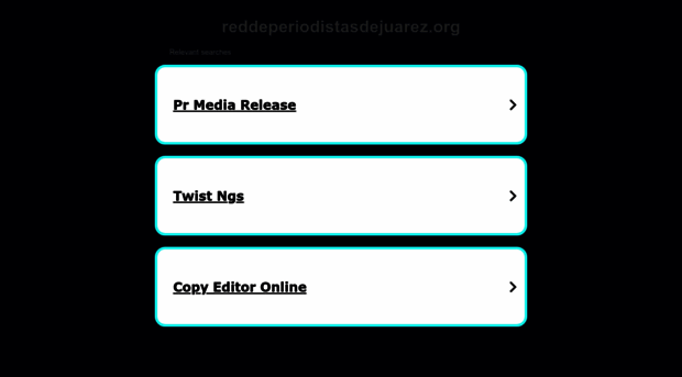 reddeperiodistasdejuarez.org