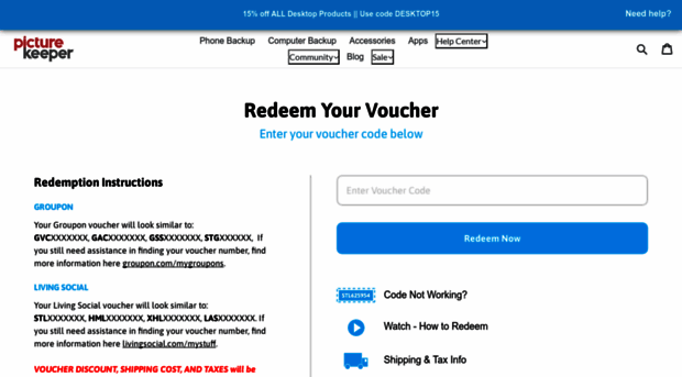 redeem.picturekeeper.com