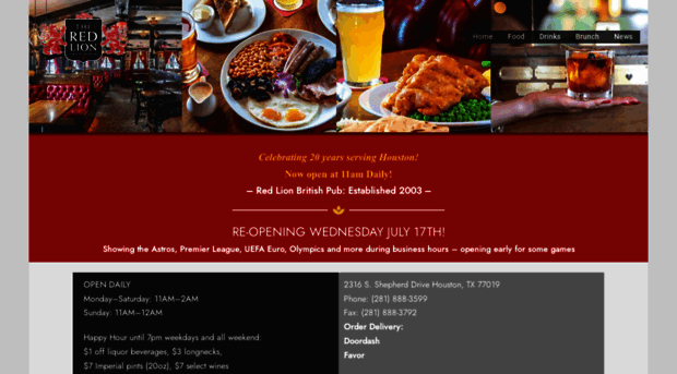 redlionpubhouston.com