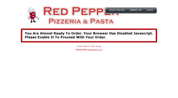 redpepperpizzeria.hungerrush.com