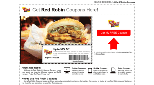 redrobin.couponrocker.com