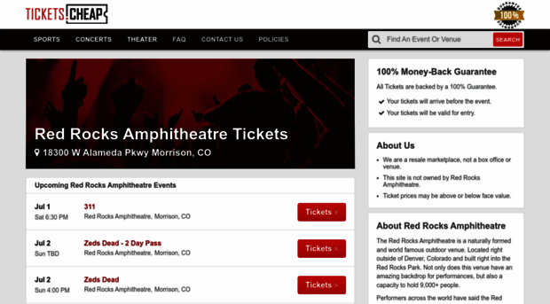 redrocksamphitheatre.tickets.cheap