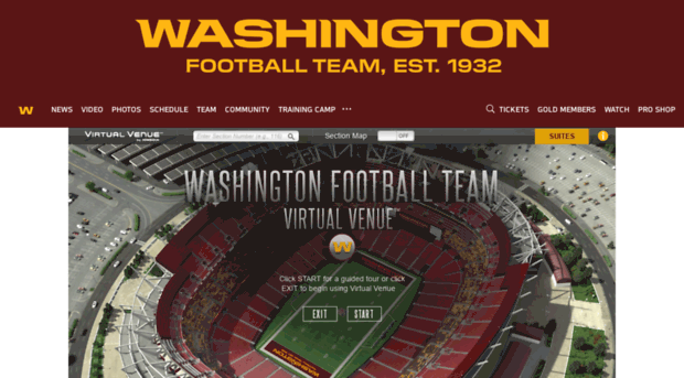 Washington Commanders Interactive Seating Chart with Seat Views