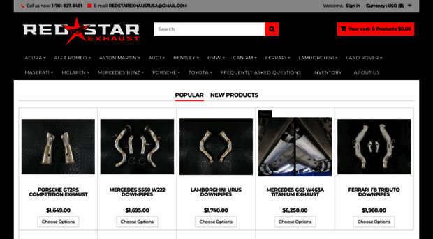 redstarexhaustusa.com