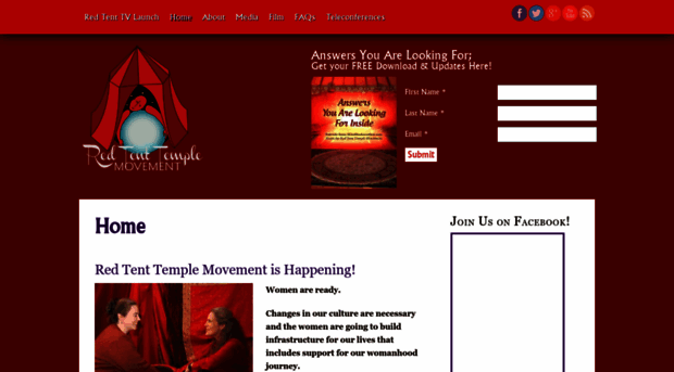 redtenttemplemovement.com