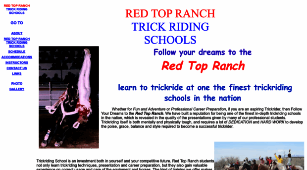 redtopranchtrickridingschools.com