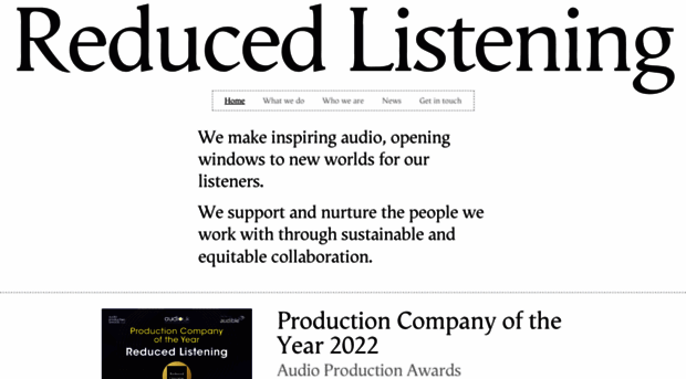 reducedlistening.co.uk