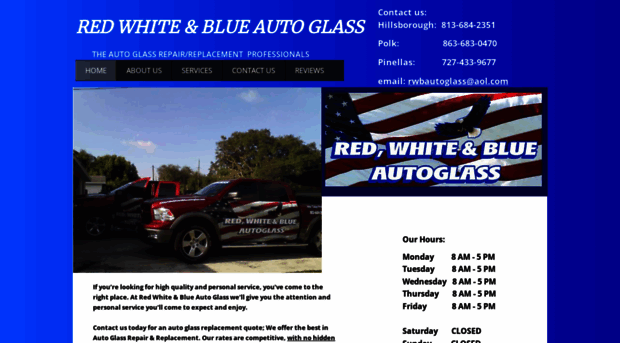 redwhiteandblueautoglass.com