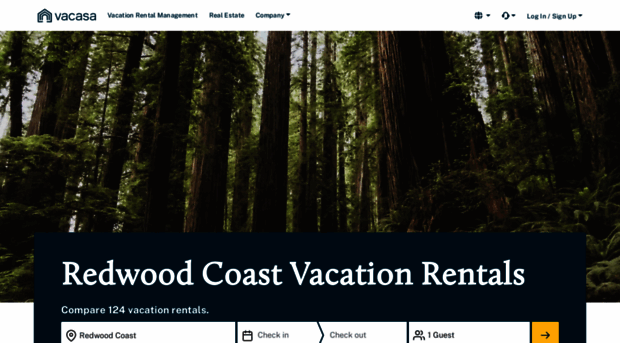 redwoodcoastvacationrentals.com