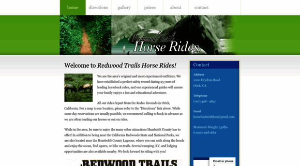 redwoodhorserides.com