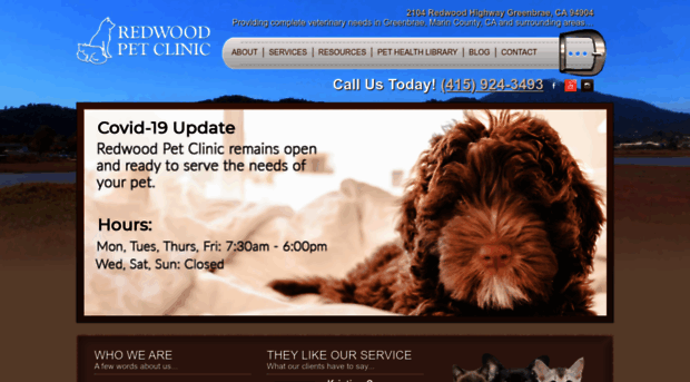 redwoodpetclinic.com