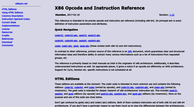 ref.x86asm.net