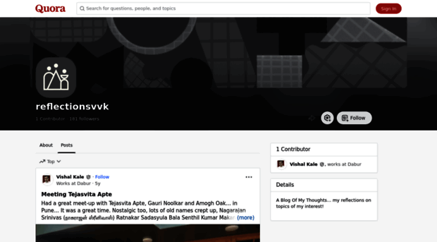 reflectionsvvk.quora.com