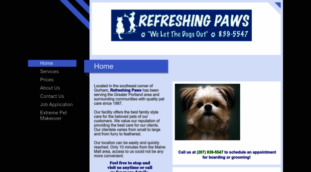 refreshingpawsmaine.com