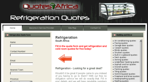 refrigerationquotes.co.za