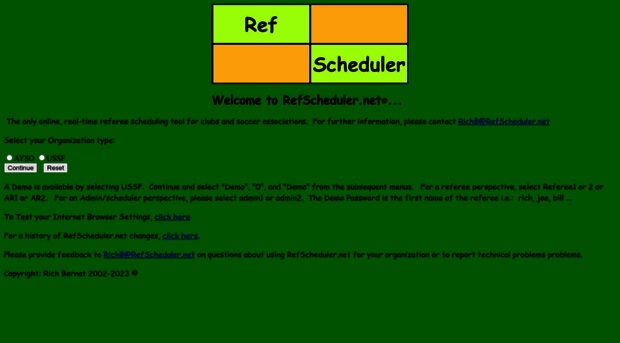 refscheduler.net