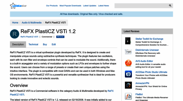 refx-plasticz-vsti.updatestar.com