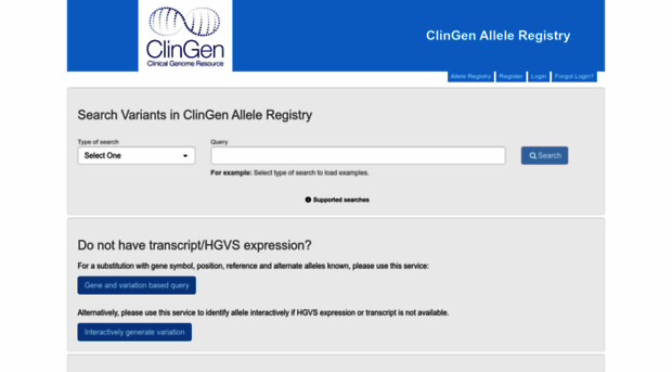 reg.clinicalgenome.org