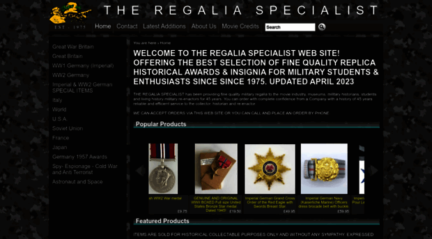 regaliaspecialist.com