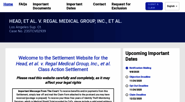 regalmedicalsettlement.com
