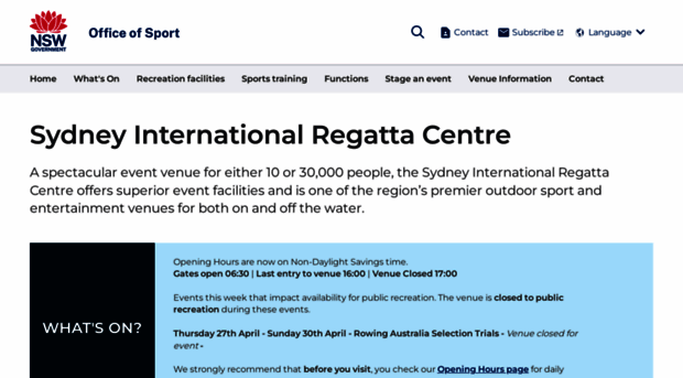 regattacentre.nsw.gov.au