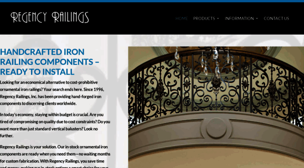 regencyrailings.com - REGENCY RAILINGS | HANDCRAFTED... - REGENCY RAILINGS