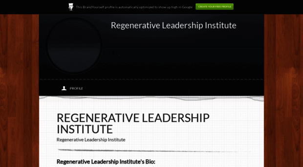 regenerativeleadershipinstitute.brandyourself.com