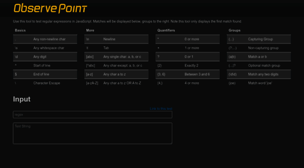 regex.observepoint.com