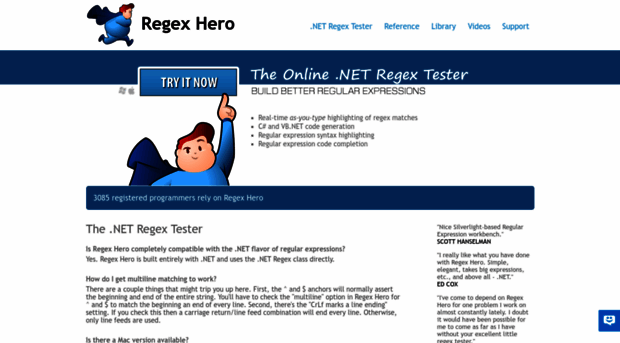 regexhero.net