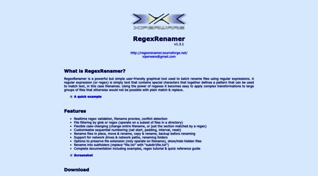 regexrenamer.sourceforge.net