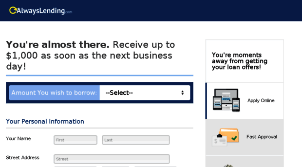 register.alwayslending.com