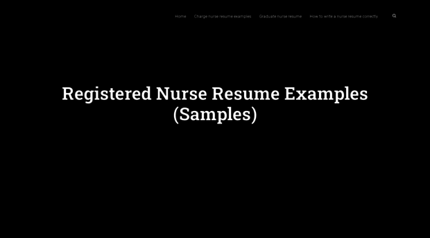 registerednurseresume.org